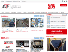 Tablet Screenshot of antp.org.br